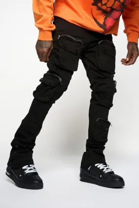 PHEELINGS JOURNEY TO GREATNESS FLARE STACK DENIM (Jet Black)