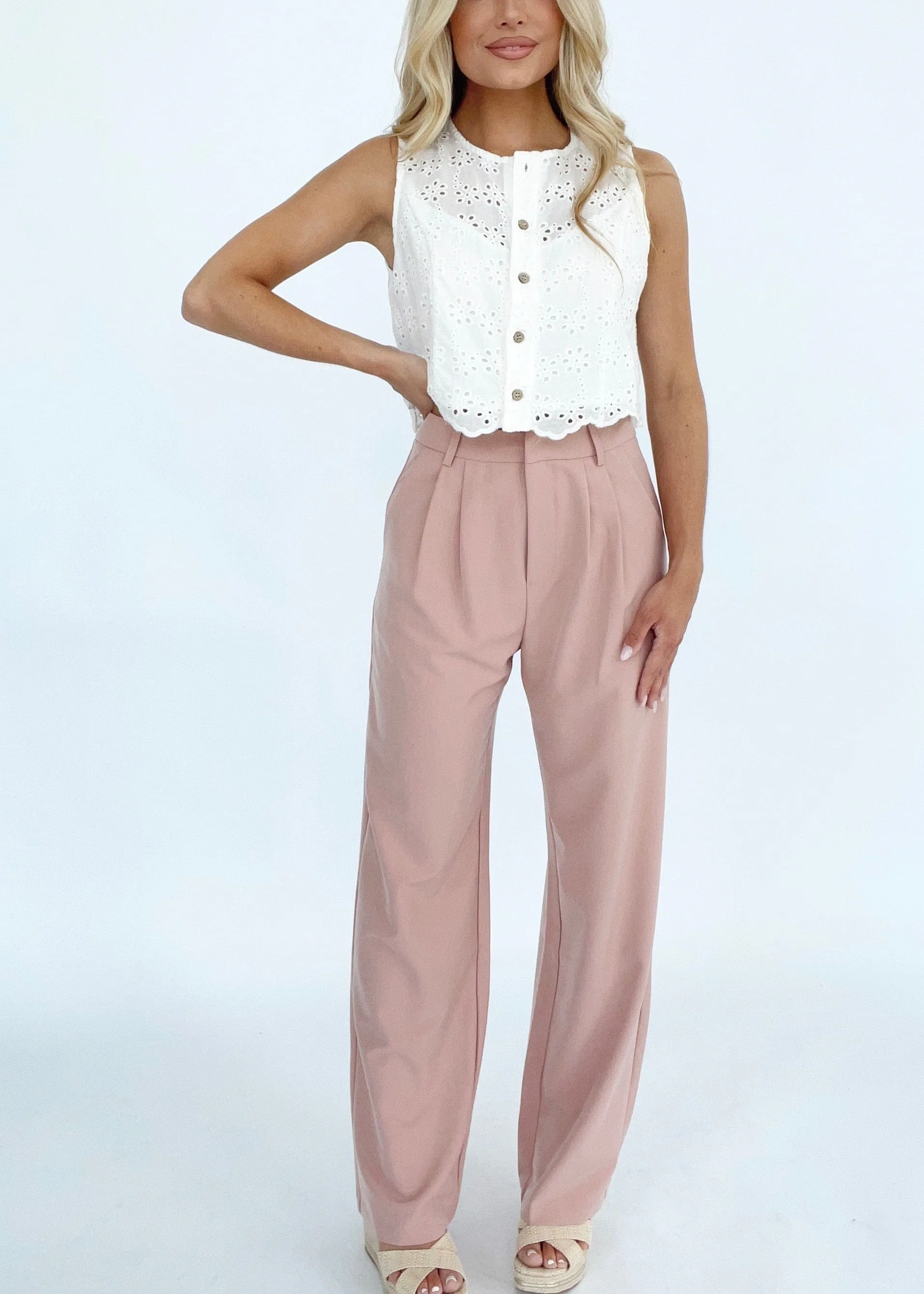 Pink Trouser Pants