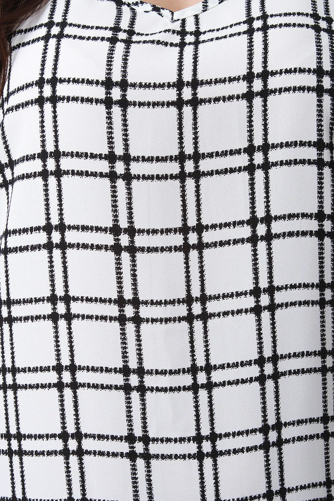 Plus Size Grid Shift Dress