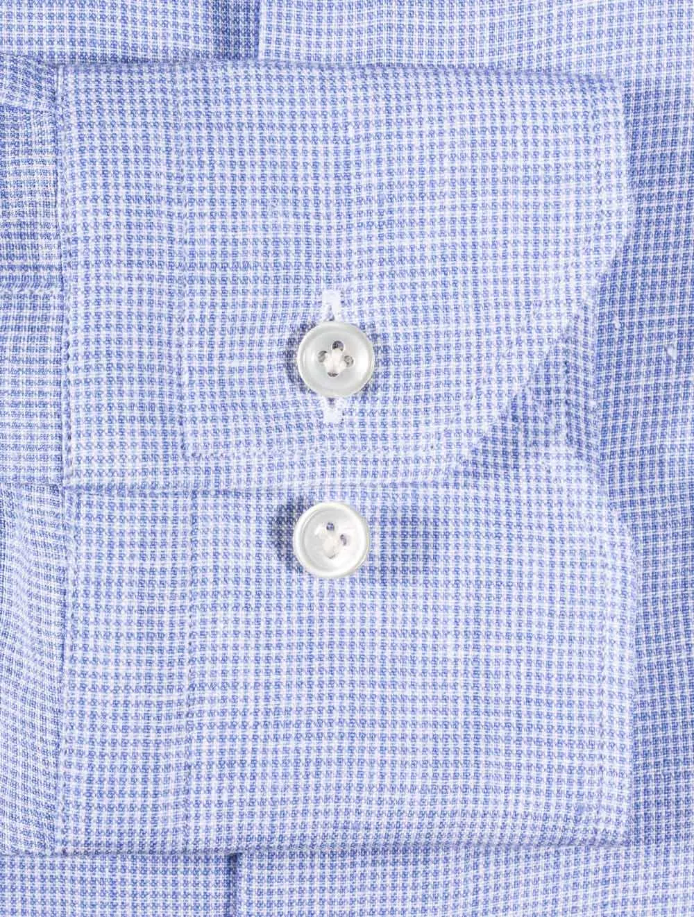 Purus Houndstooth Classic Fit Shirt Blue