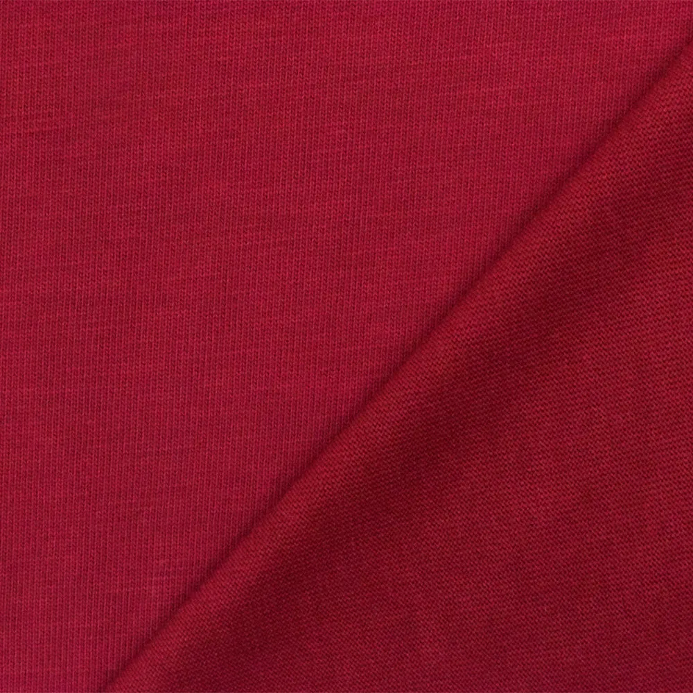 Royalty Red Solid Stretch Jersey Knit Fabric