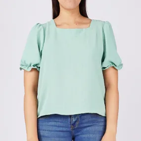 RRJ Ladies Basic Tees Boxy Fitting Special Fabric 163805-U (Sage)