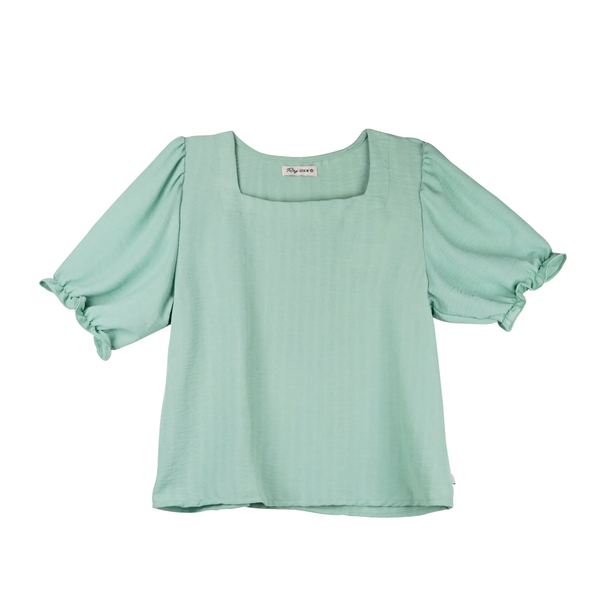 RRJ Ladies Basic Tees Boxy Fitting Special Fabric 163805-U (Sage)