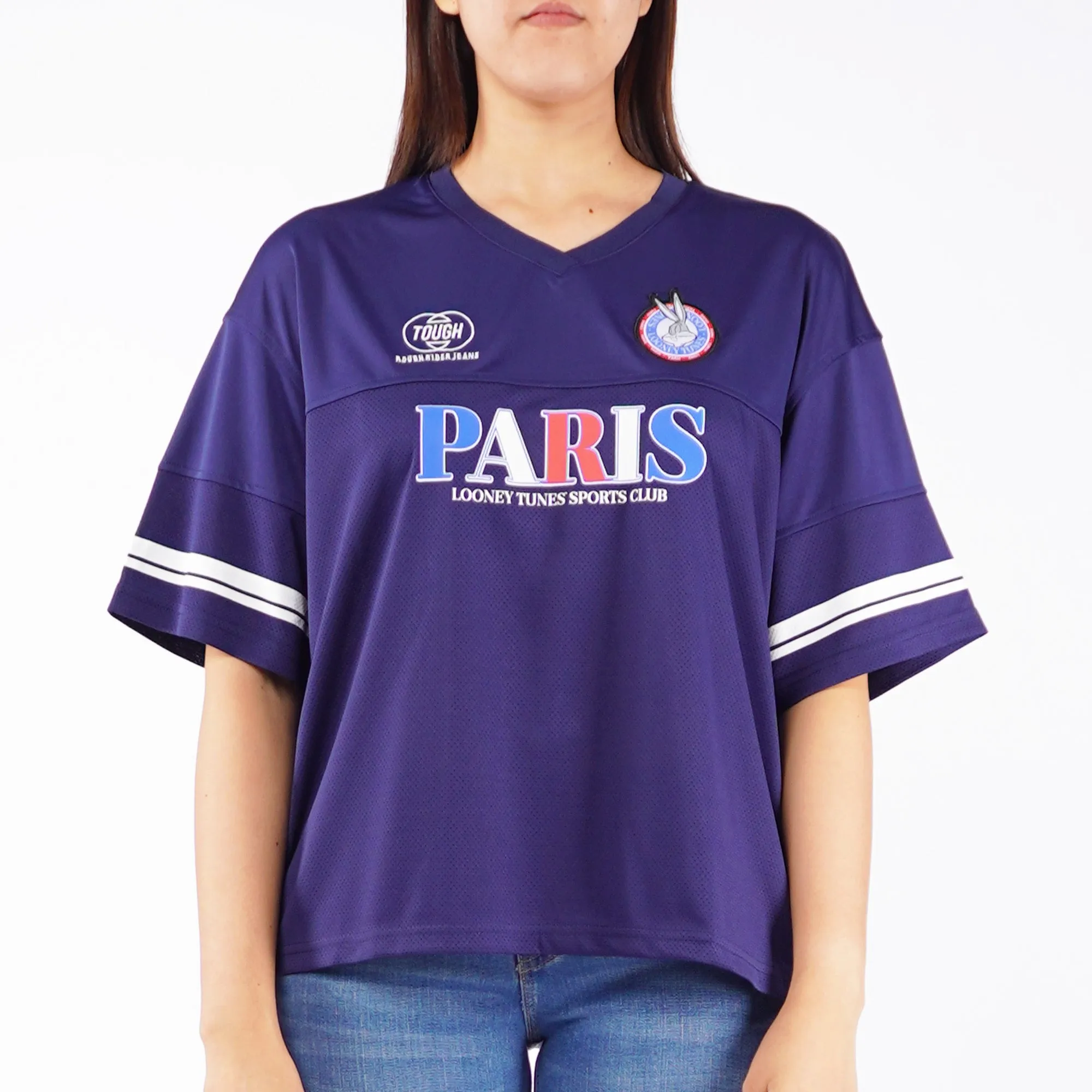 RRJ x Looney Tunes Ladies Basic Tees Regular Fitting Special Fabric 163912 (Navy)