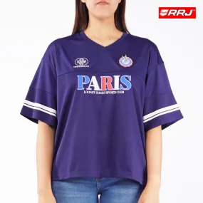 RRJ x Looney Tunes Ladies Basic Tees Regular Fitting Special Fabric 163912 (Navy)