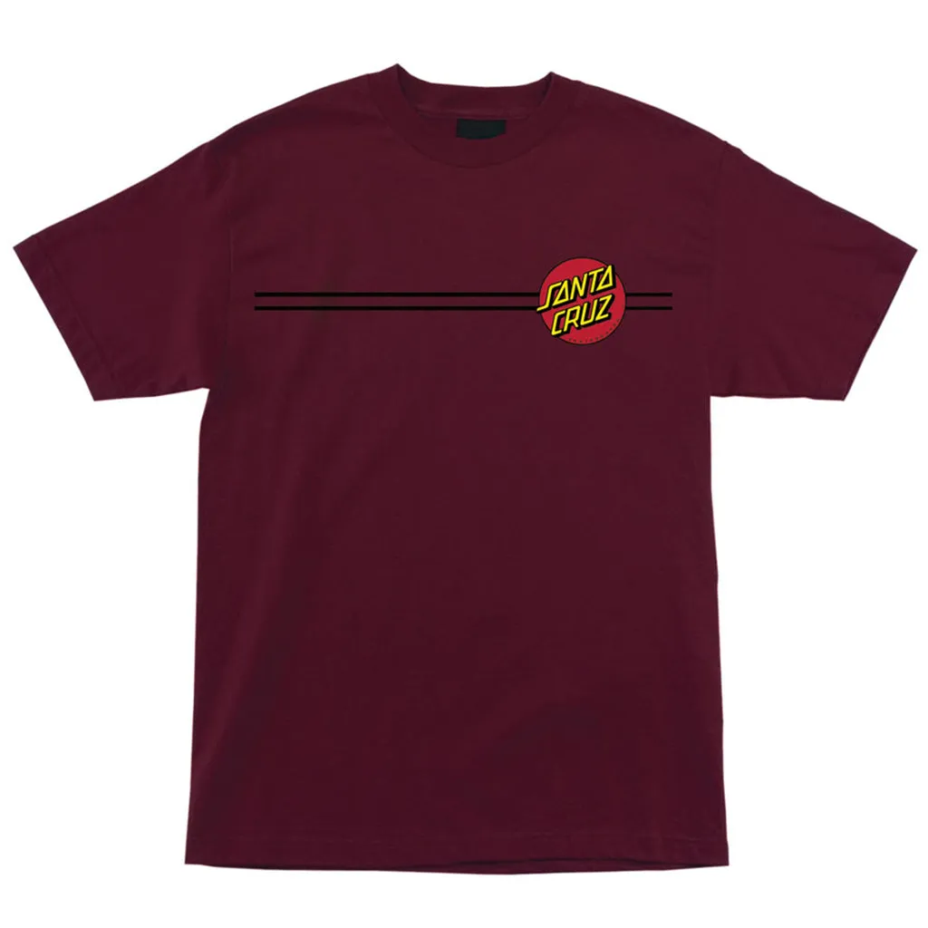 Santa Cruz Classic Dot T-Shirt - Burgundy