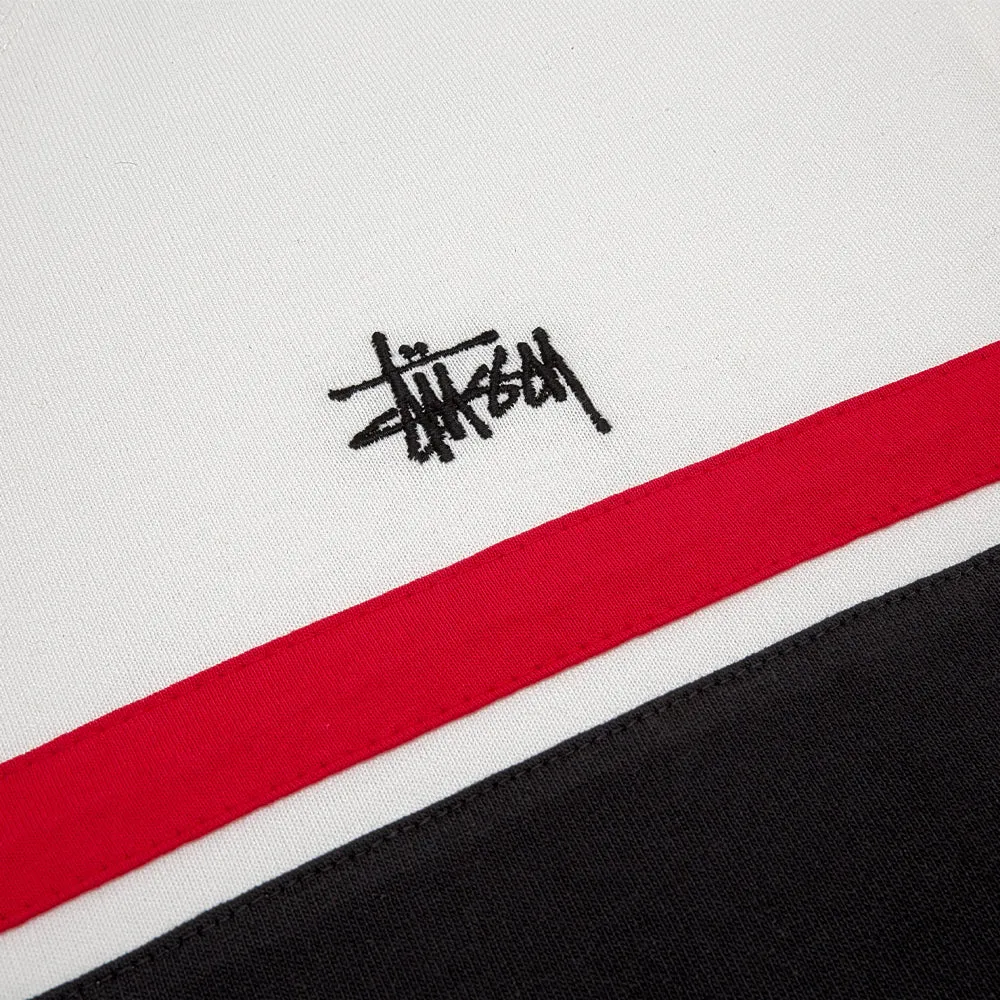 STÜSSY COLOR BLOCK LS CREW // OFF WHITE