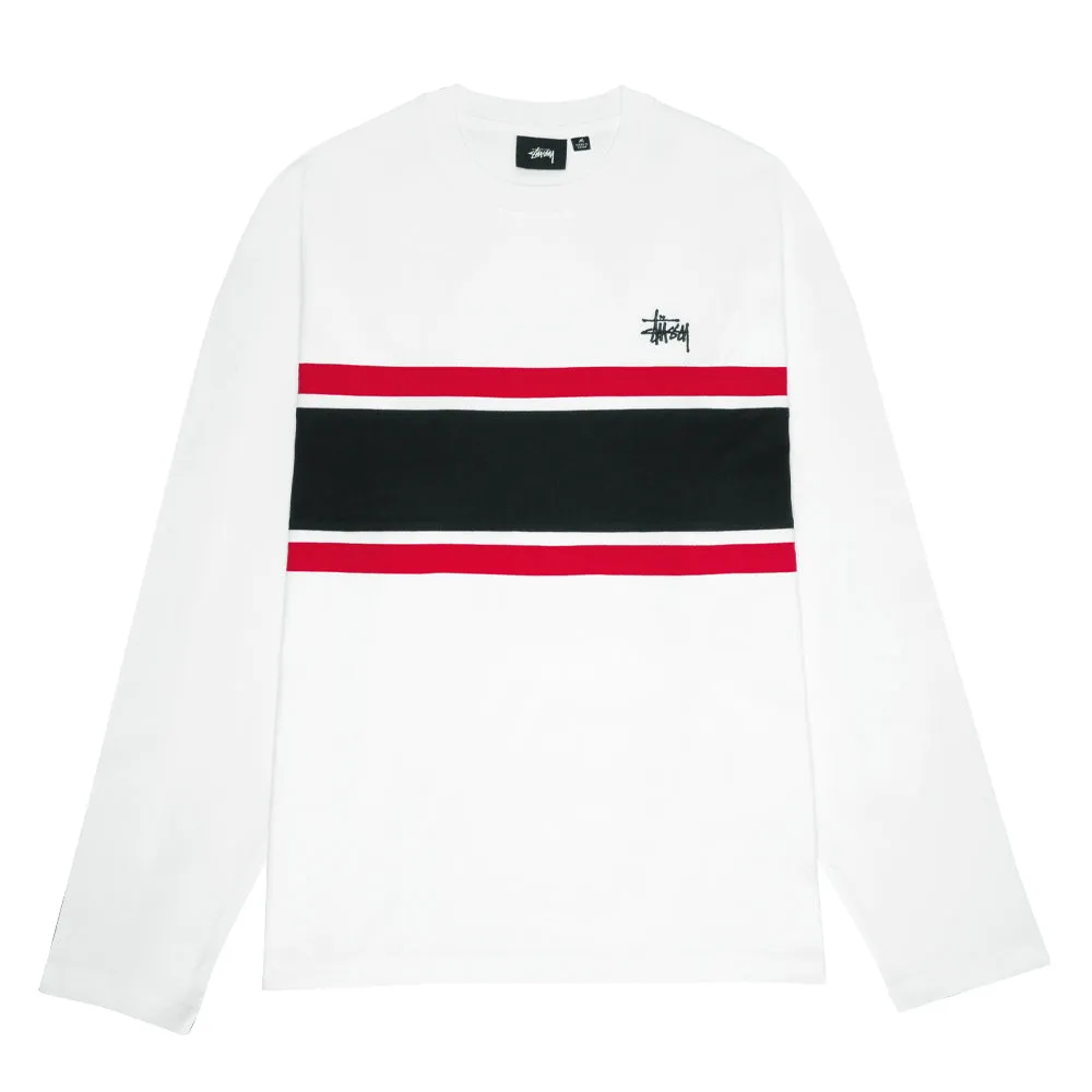 STÜSSY COLOR BLOCK LS CREW // OFF WHITE