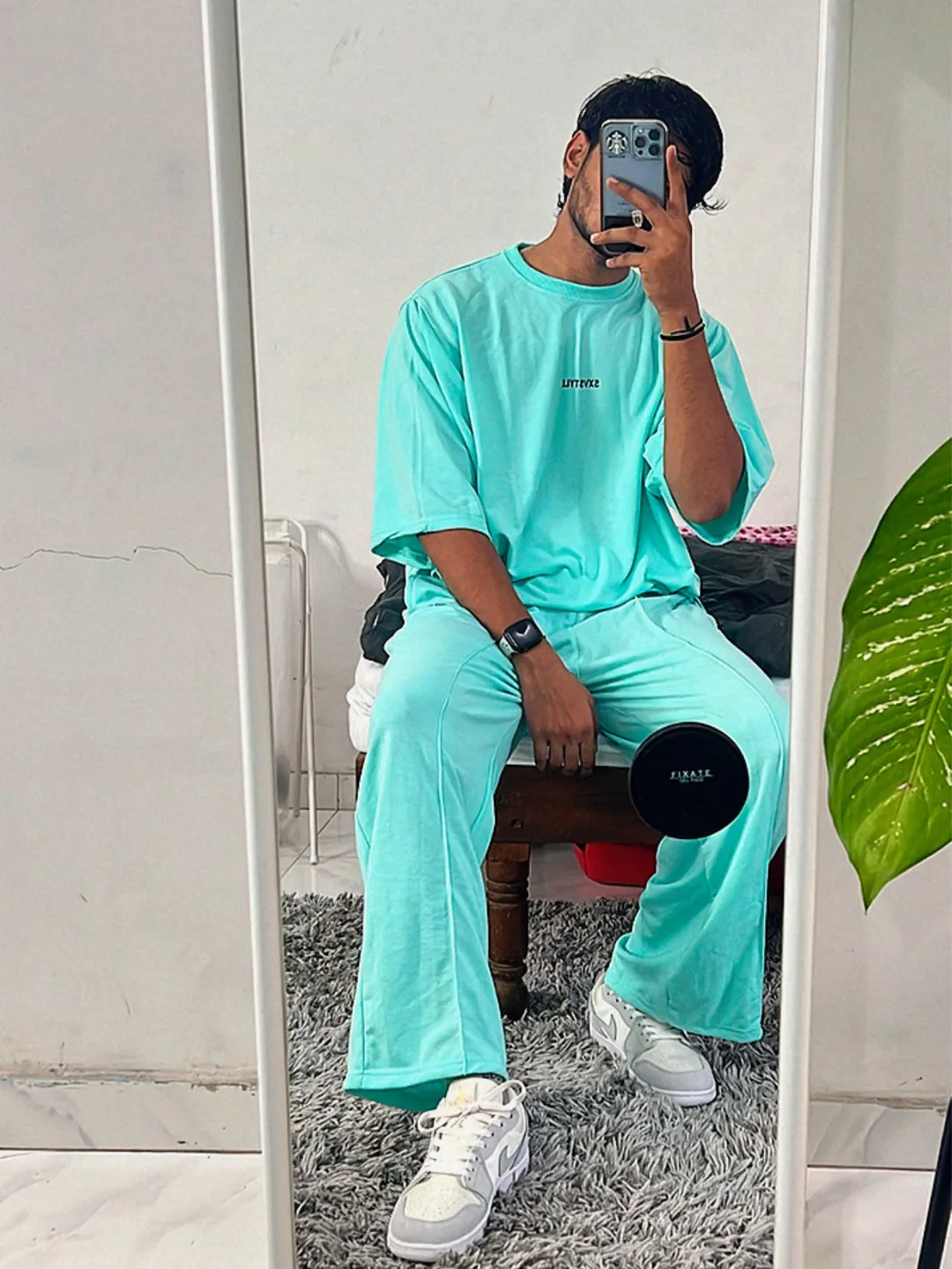 SXV Basic Mintgreen Oversized Sweat-tshirt