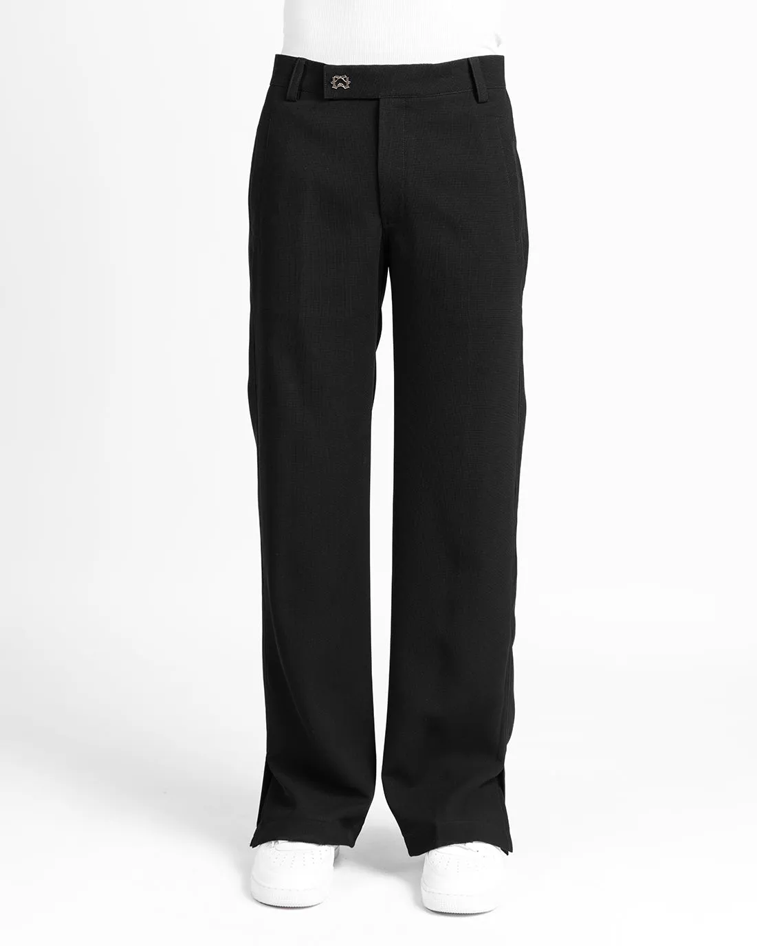 WAFFLE PANTS - BLACK