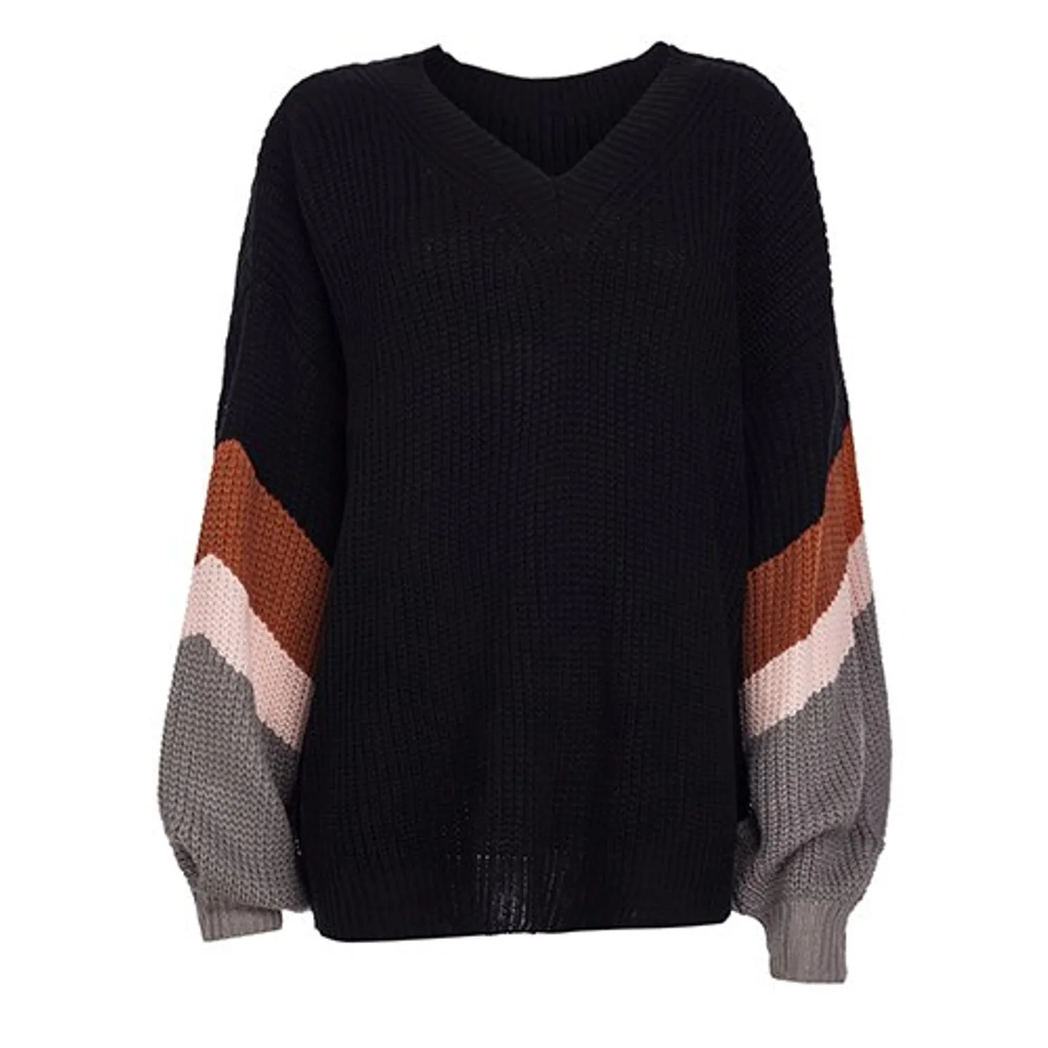 Women's Autumn/Winter V-Neck Loose Knitted Sweater