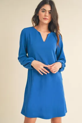 Women's Long Sleeve Shift Dress